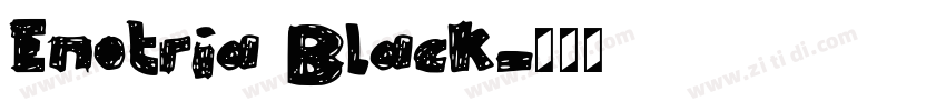 Enotria Black字体转换